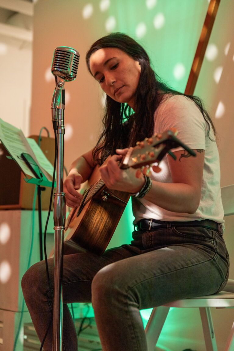 Lianna Jean Manibog Sharing a Narrative Driven Song.
